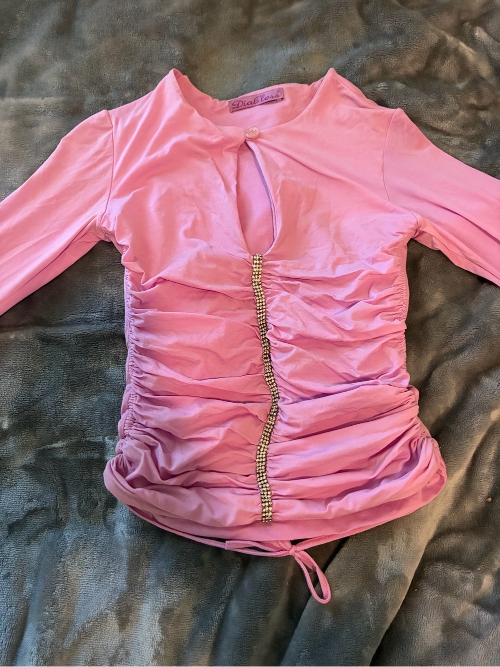 Diab’less Light Pink Long-Sleeve Top
